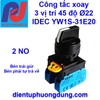 Công tắc xoay  3 vị trí 45 độ Ø22  IDEC YW1S-31E20