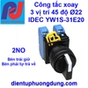 Công tắc xoay  3 vị trí 45 độ Ø22  IDEC YW1S-31E20