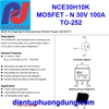 NCE30H10K MOSFET-N Channel 30V 100A TO252