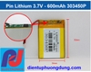 Pin Li-ion 3.7V 600mAh 303450P