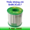 Thiếc hàn không chì RoHS Sn99.3 Cu0.7 500g 0.8mm 1mm