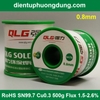 Thiếc hàn không chì QLG RoHS Sn99.3 Cu0.7 500g 0.8mm 1mm