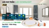 Âm trần LED downlight 9w/Trắng D90 MPE
