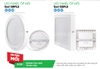Panel Vuông Ốp Nổi Thân Nhựa Ánh Sáng Trắng MPE