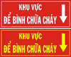 Biển bình chữa cháy – sản phẩm không thể thiếu trong các siêu thị ,cửa hàng, tòa nhà