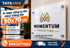 In Logo Công Ty Lên Mica Trắng Sữa 50x70cm