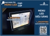 Khung mica led 1.8x0.5 mét – Giải pháp hiển thị ấn tượng cho quán trà sữa