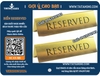15 Mẫu Bảng reserved inox ,đặt biển reserved mọi chất liệu