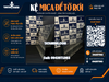 Kệ mica để brochure 9 ngăn mica đen