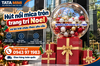Hút nổi mica tròn trang trí Noel và bỏ trái châu theo yêu cầu