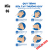 Tranh Quy trình rửa tay thường quy