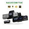 Camera hành trình 4K ghi hình 3 kênh trước - trong cabin - sau xe: NAVICOM T4K