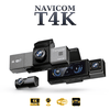 Camera hành trình 4K ghi hình 3 kênh trước - trong cabin - sau xe: NAVICOM T4K2