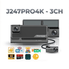 Camera hành trình 4K ghi hình 3 kênh trước trong cabin và sau xe NAVICOM J247pro4K-3CH