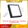 Đèn ốp nổi 12W vuông vỏ đen