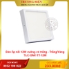 Đèn ốp nổi 12W vuông vỏ trắng