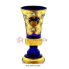 Bình Mạ Vàng 8151 Thuỷ Tinh Màu 20cm