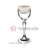 BỘ BÌNH RƯỢU PHUN CÁT MẠ VIỀN VÀNG 650ML