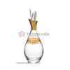 BỘ BÌNH UỐNG RƯỢU VANG, MẠ VÀNG HOẠ TIẾT DÂY HOA TULIP