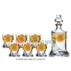 BỘ BÌNH RƯỢU WHISKY MẠ VÀNG 850ML