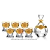 Bộ Bình Rượu WHISKY Pha Lê Mạ Vàng 950ml