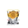 Bộ Bình Rượu WHISKY Pha Lê Mạ Vàng 950ml