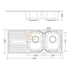 Chậu Rửa Chén Bán Thủ Công MS 1025L NEW