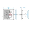 Quạt hút âm trần FV-20CUT1 không dùng với ống dẫn
