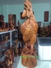 Tượng Gà Trống Gỗ Hương Gia lai