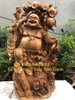 Tượng di lặc Tam phúc gỗ Ngọc am