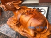 Tượng trâu khủng gỗ hương Krongpa