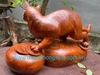 Tượng Mèo Phong thủy gỗ hương gia lai