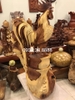 Tượng Đàn Gà Phong Thủy Gỗ Hương Gia Lai, Cao 1m/ Rộng 56 Sâu 48  Nặng 45kg