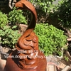 Tượng rắn phong thủy gỗ hương gia lai