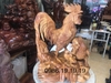 Tượng dàn gà phong thủy gỗ hương