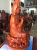 Tượng Quan Âm Ngự Đài Sen Gỗ Hương