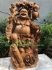 Tượng di lặc Tam phúc gỗ Ngọc am