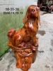 Tượng Chó Gỗ Hương Gia lai Nguyên khối