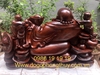Tượng di lặc ngũ phúc gỗ hương Easup Đắklak