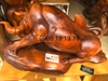 Tượng bò tốt gỗ Hương Gia lai