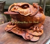 Tượng Cóc Tài Lộc Gỗ Hương Gia lai