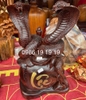 Tượng rắn gỗ Cẩm Lai Nguyên Khối
