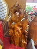 Tượng Nhất Long vờn Ngọc gỗ hương Gia Lai