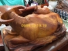 Tượng trâu mèo gỗ hương Gia Lai