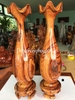 Đôi lộc bình gỗ cẩm lai Đăk min, Cao 50cm đk 13cm
