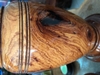 Đôi lộc bình gỗ cẩm lai Đăklăk,  Cao 42cm đk 14cm