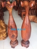 Đôi lộc bình gỗ hương Gia Lai, cao 90cm đk 20cm 