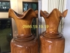 Lộc Bình Gỗ Bách Xanh. Cao 86cm đk 21cm