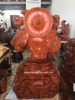 Tượng di lặc ghánh đào Gỗ Hương Gai Lai, Cao 90cm rộng 52cm sâu 33cm nặng 83kg