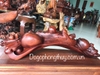 Tượng Di  lặc như ý gỗ hương Gia Lai, Cao 30cm rộng 1m sâu 26cm